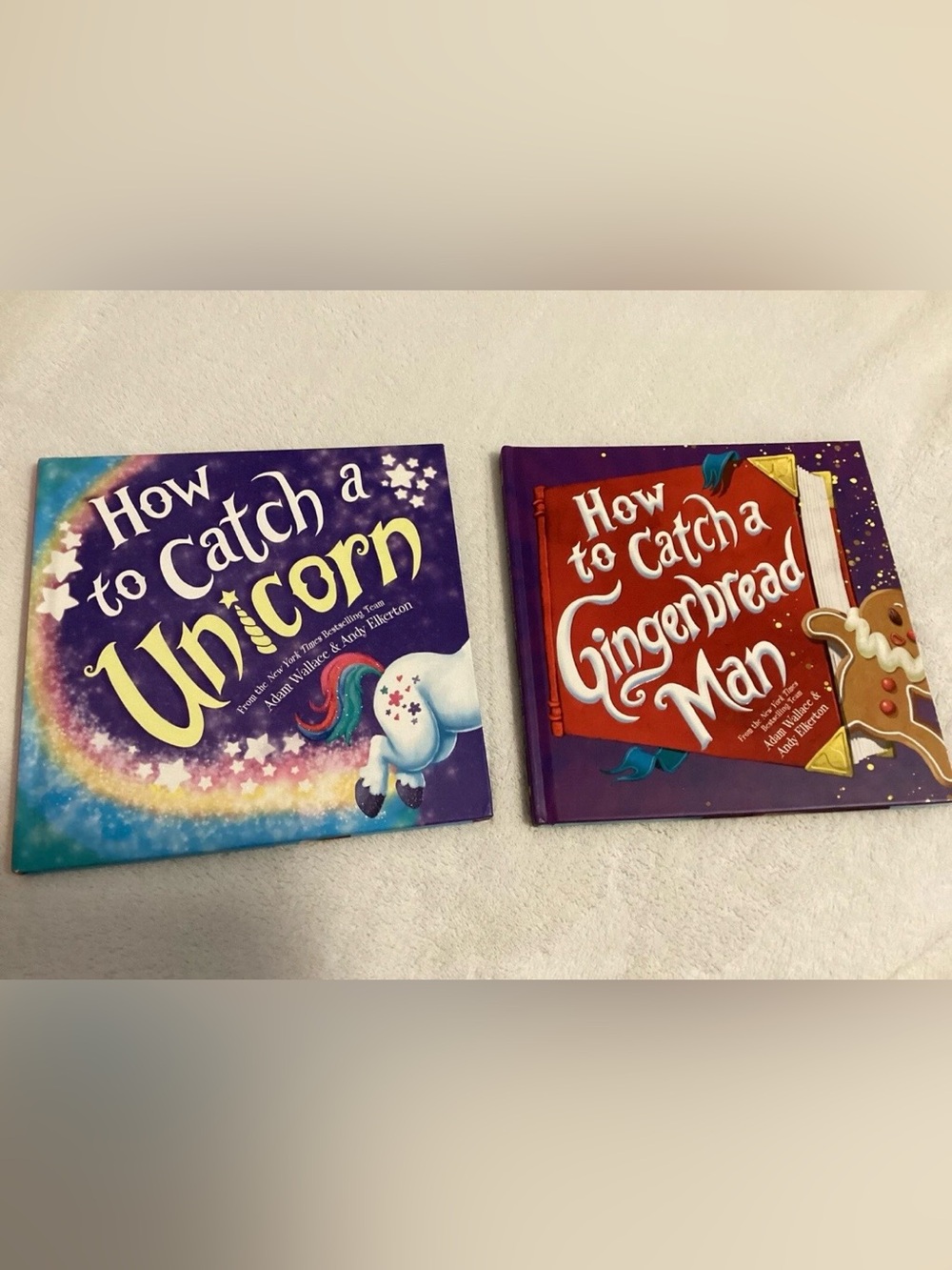 Kids books How to catch a Unicorn & How to catch a Gingerbread Man